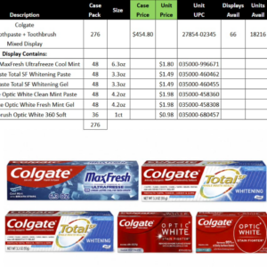Wholesale Truckload Of Colgate Toothpaste - Contact Us For An Amazing Closeout Price