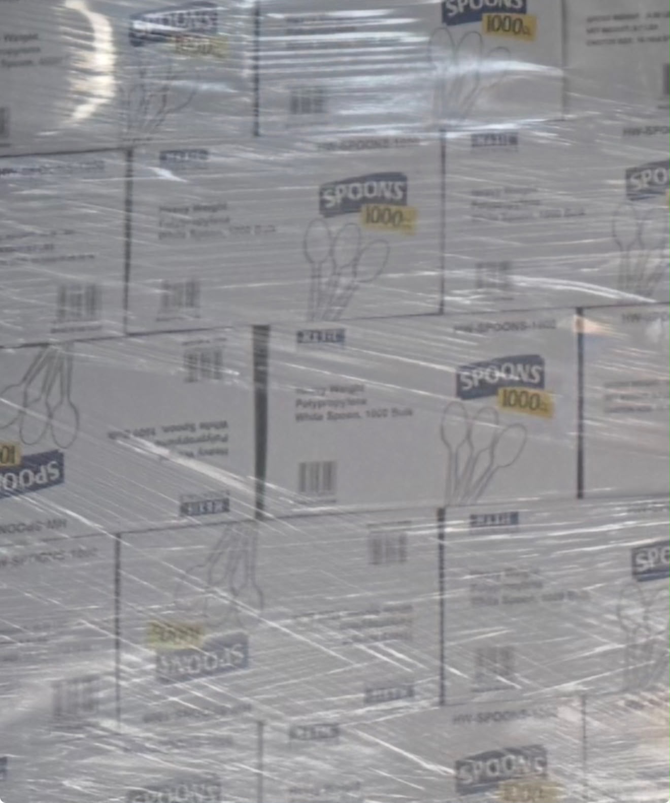 Wholesale Truckload Of 900 Cases Of Disposable Plastic Cutlery – 450 Cases Of Forks & 450 Cases Of Spoons – 1,000 Pieces Per Case – Estimated Original Retail Prices $58.00 To $72.00 Per Case – Your Price Is Only $12.00 Per Case - Image 4